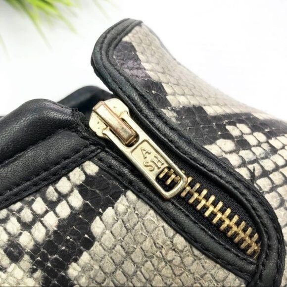 Ash Jordy black and gray Snake-Print leather platform Sneakers 6.5 - Picture 9 of 9